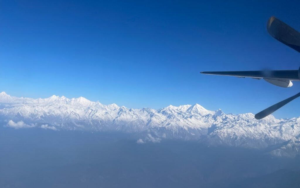 Everest View from Bhutan flight