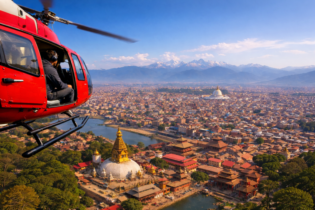 Everest Helicopter Luxury Tour 1 Kathmandu valley Tour with Helicopter
