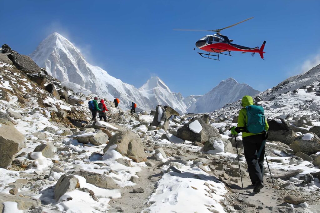 Everest Helicopter Tour in Nepal – Is It Truly Worth It? 2 ebc heli landing