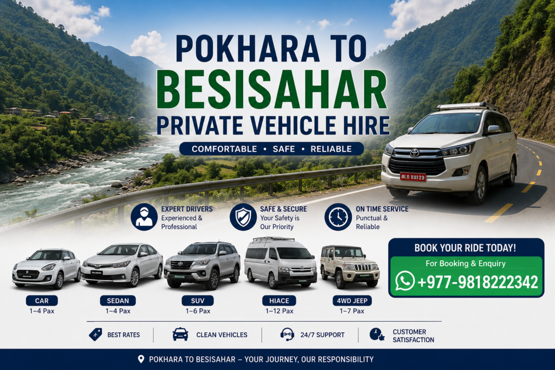 Pokhara to Besisahar Private Vehicle Hire 1 Pokhara to Besisahar Private Vehicle Hire